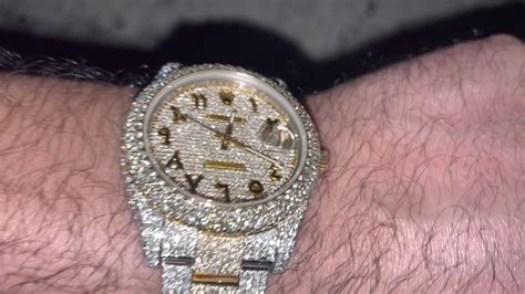 bust down rolex arabic